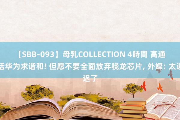 【SBB-093】母乳COLLECTION 4時間 高通喊话华为求谐和! 但愿不要全面放弃骁龙芯片, 外媒: 太迟了