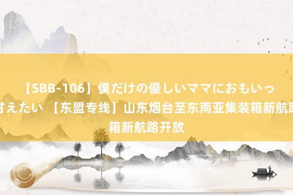 【SBB-106】僕だけの優しいママにおもいっきり甘えたい 【东盟专线】山东烟台至东南亚集装箱新航路开放