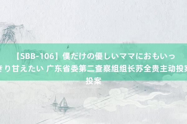 【SBB-106】僕だけの優しいママにおもいっきり甘えたい 广东省委第二查察组组长苏全贵主动投案