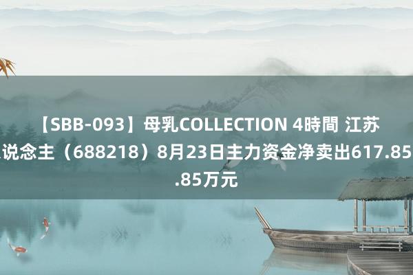 【SBB-093】母乳COLLECTION 4時間 江苏北东说念主（688218）8月23日主力资金净卖出617.85万元